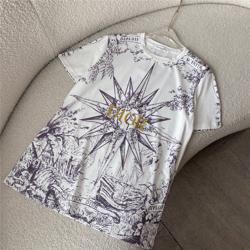 D10r contrast print short-sleeved t-shirt
