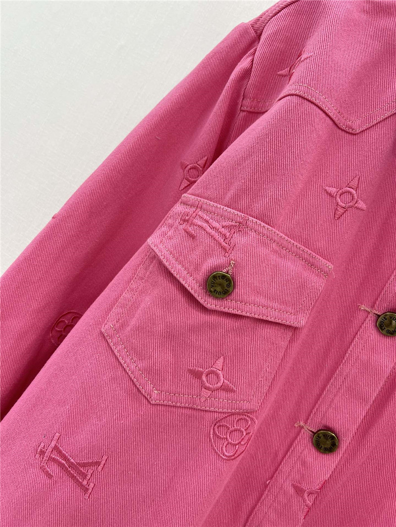 l0vis Vvtt0n lv presbyopic embroidered denim shirt