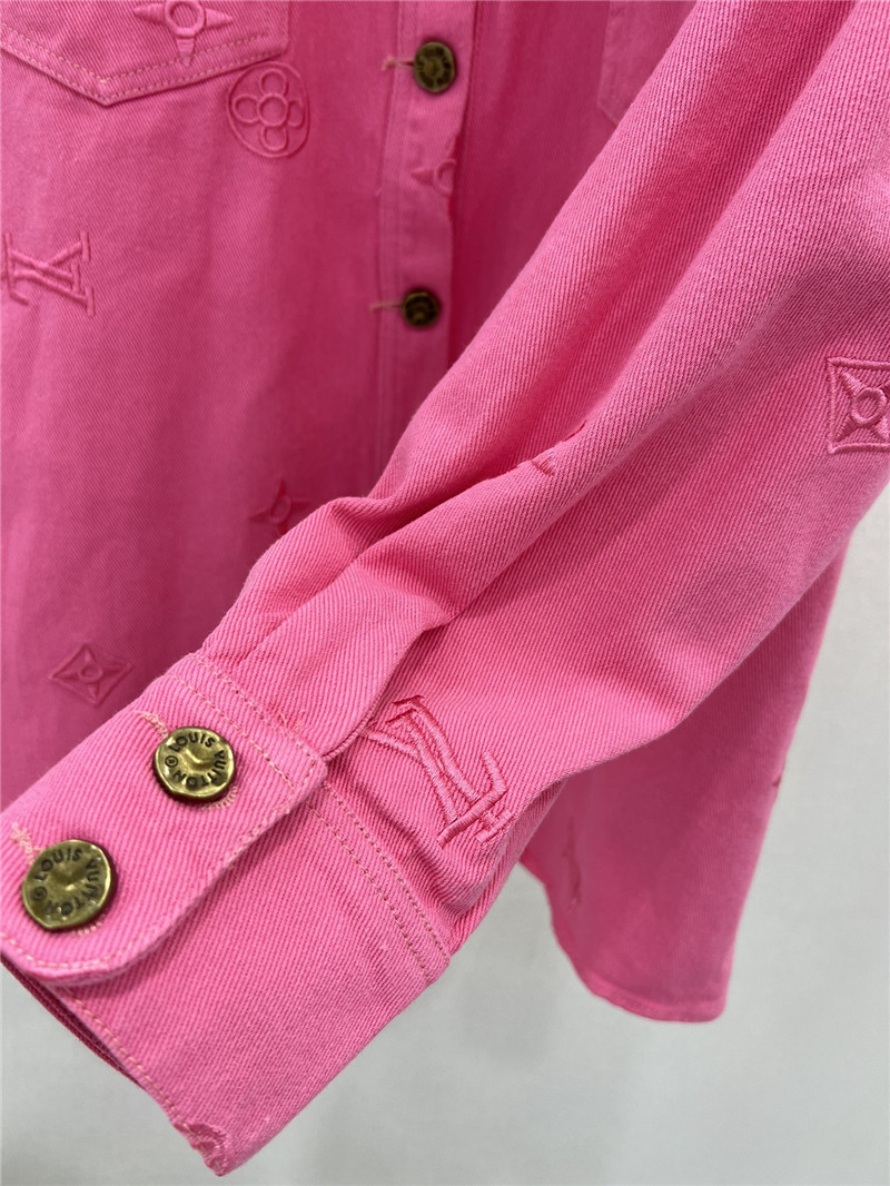 l0vis Vvtt0n lv presbyopic embroidered denim shirt