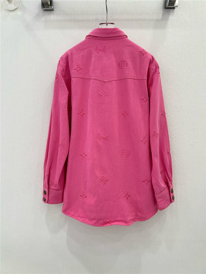 l0vis Vvtt0n lv presbyopic embroidered denim shirt