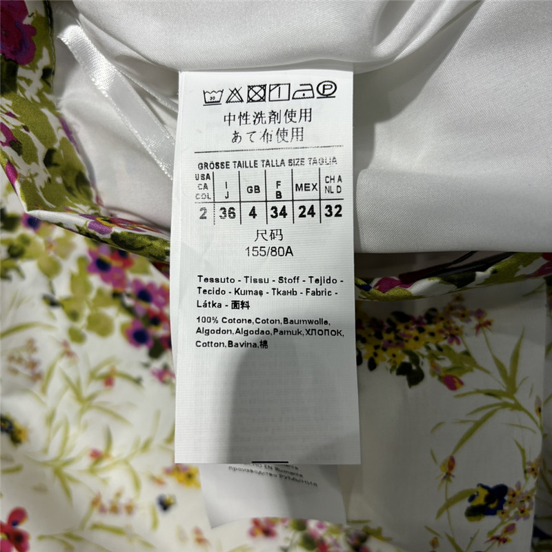 Vanitoo floral high-waisted pleated skirt