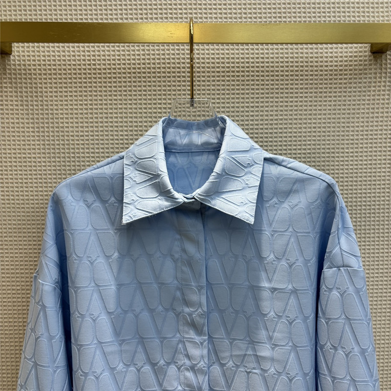 Va1e*ntin0 letter jacquard shirt