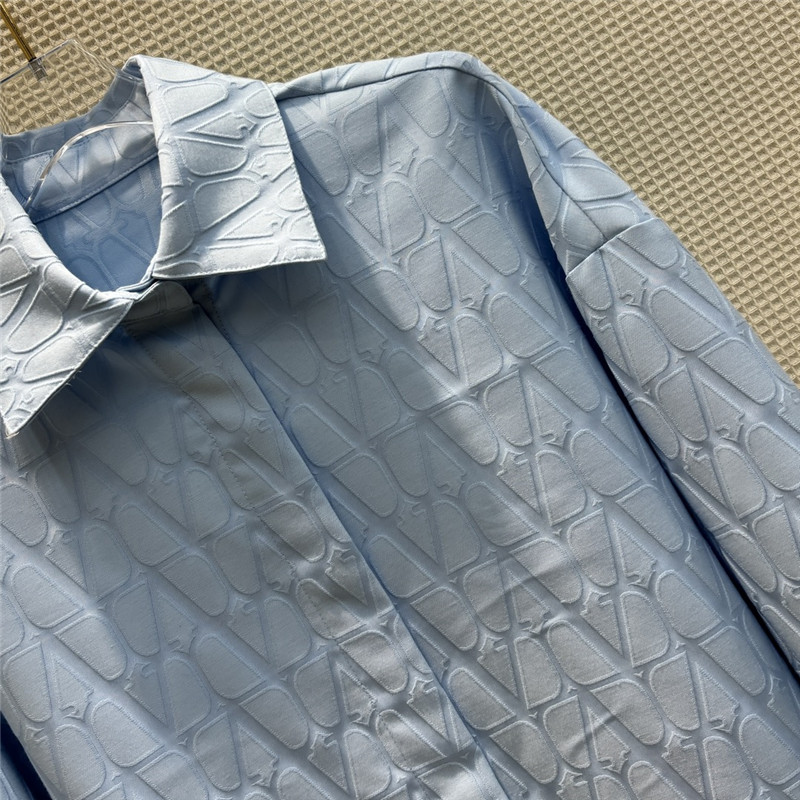 Va1e*ntin0 letter jacquard shirt