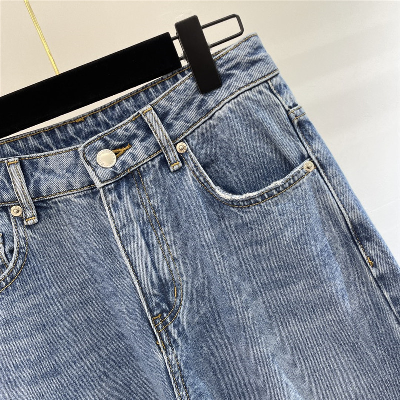 alexander wang early spring new denim trousers