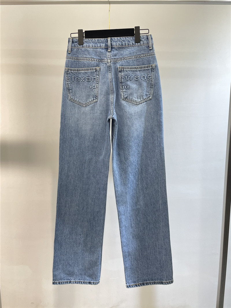 alexander wang early spring new denim trousers
