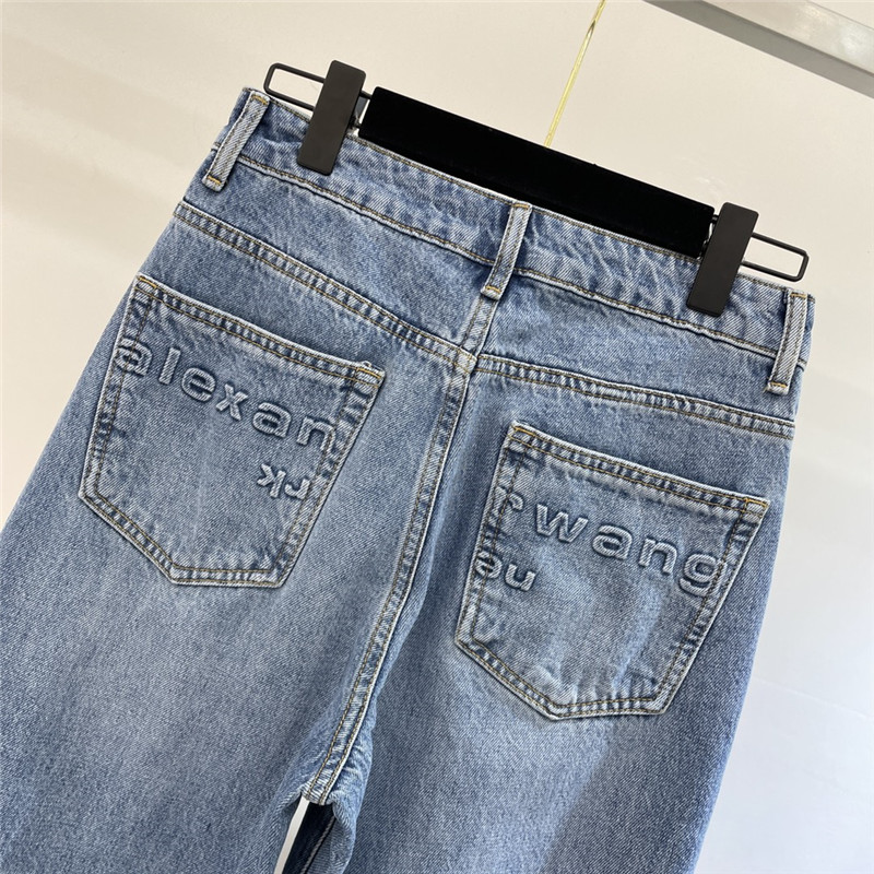 alexander wang early spring new denim trousers