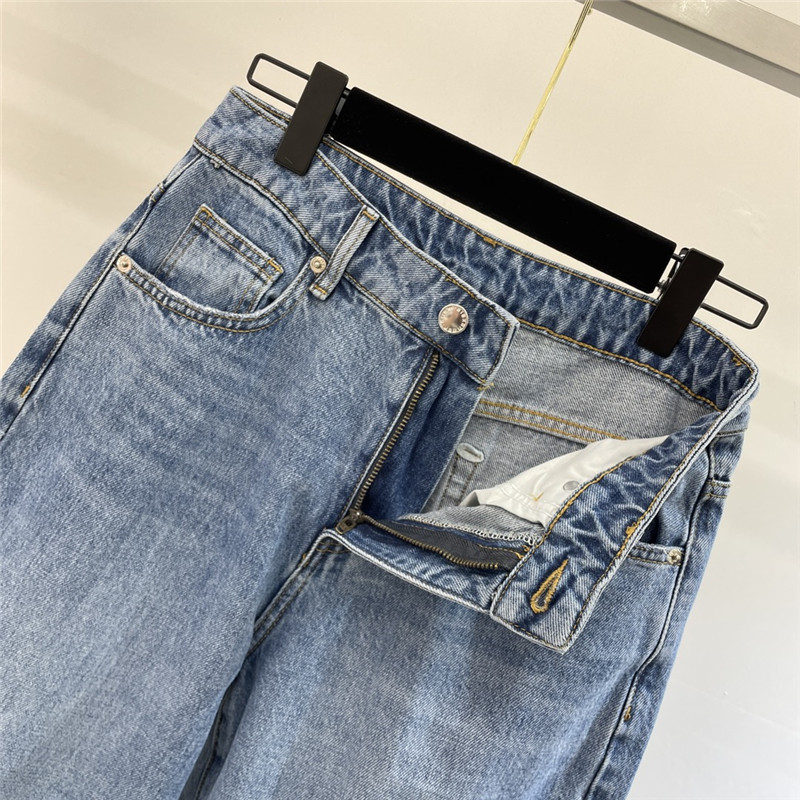 alexander wang early spring new denim trousers