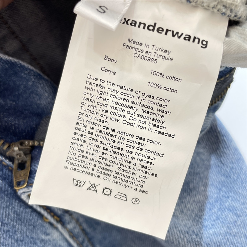 alexander wang early spring new denim trousers