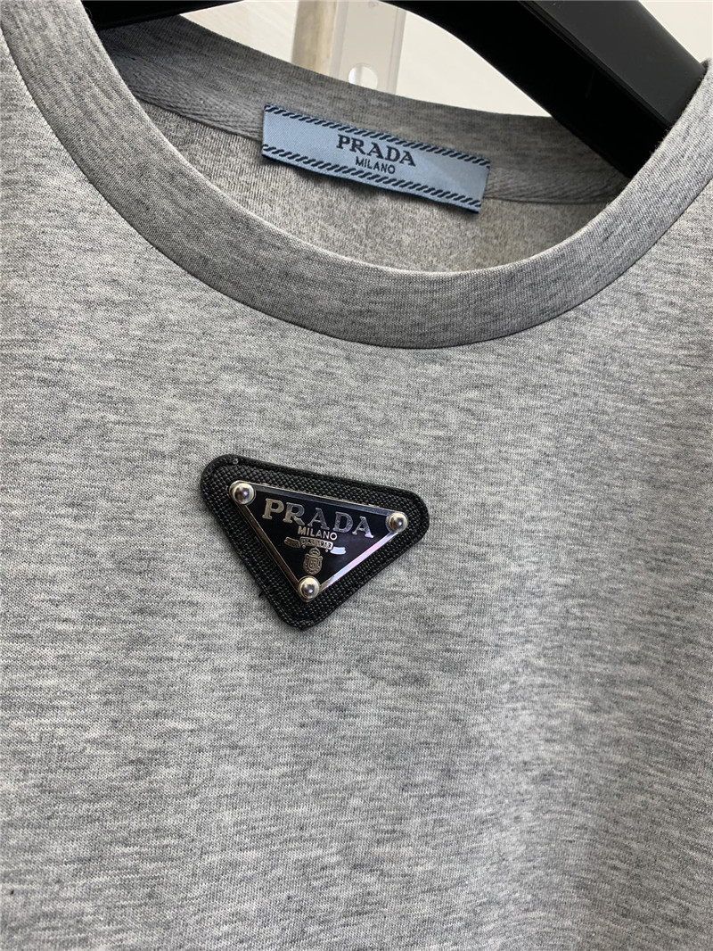 Pra*a round neck short sleeve dress