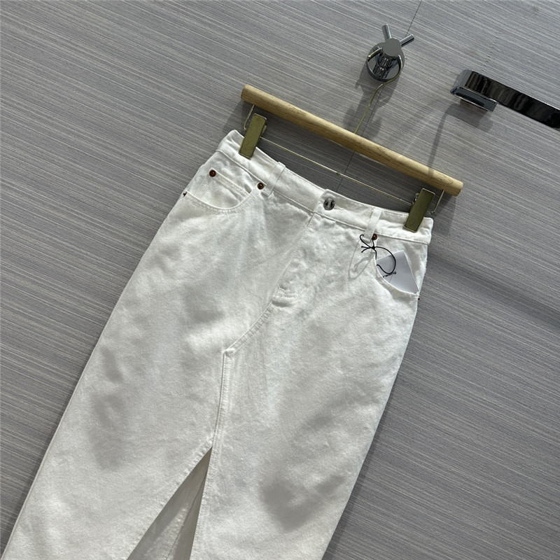 alexander wang denim long skirt