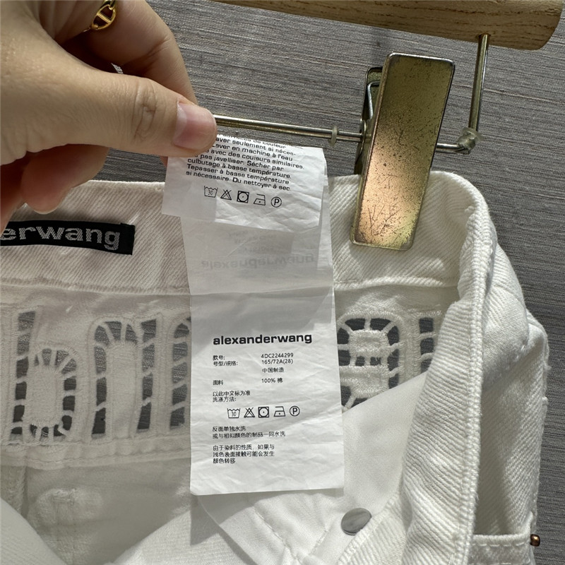 alexander wang denim long skirt