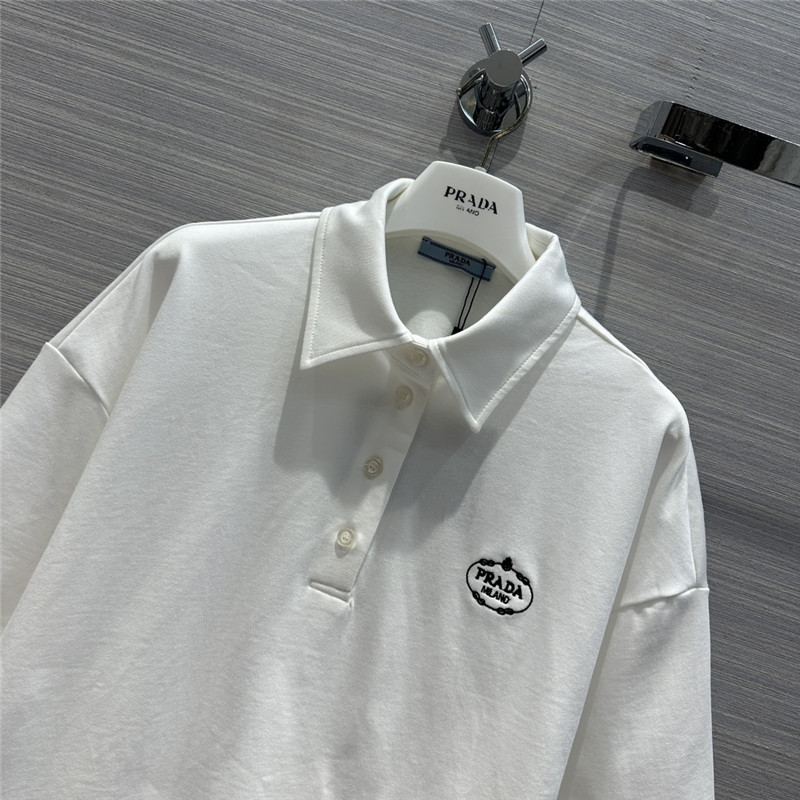 prada functional girly white sports suit