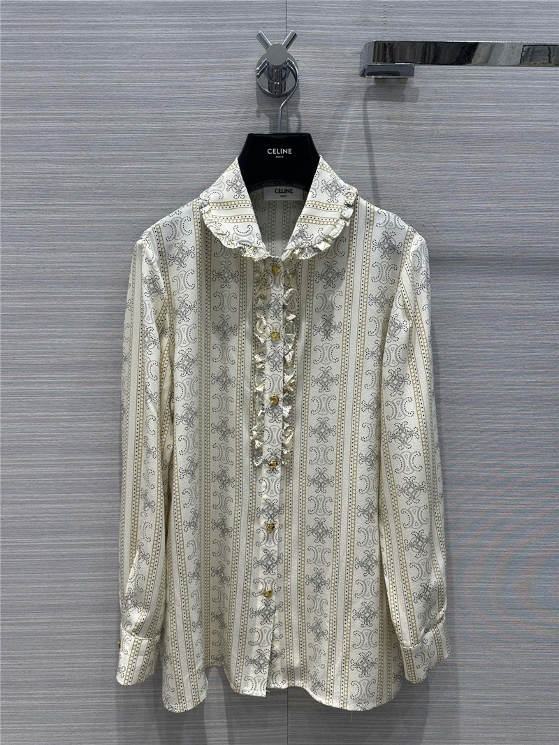 Celine French elegant silk shirt