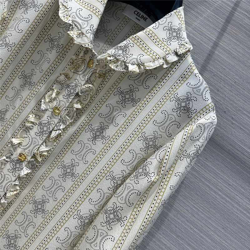 Ce1i*e french elegant silk shirt