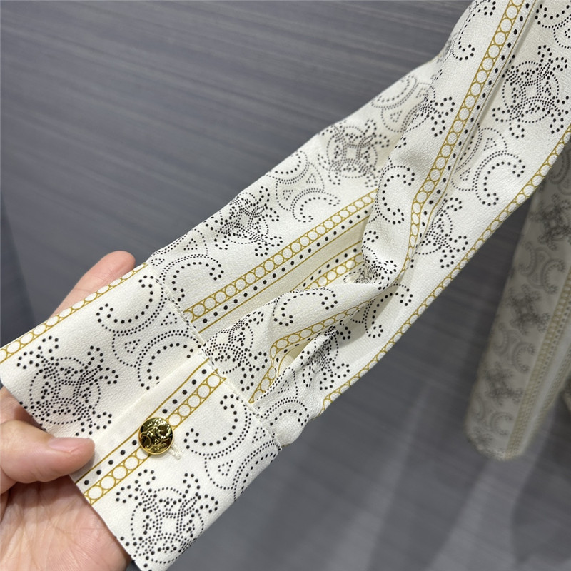 Ce1i*e french elegant silk shirt