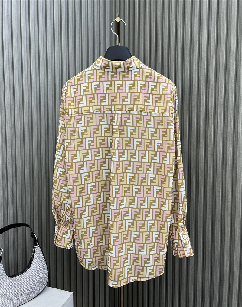 F**di see-through printed shirt