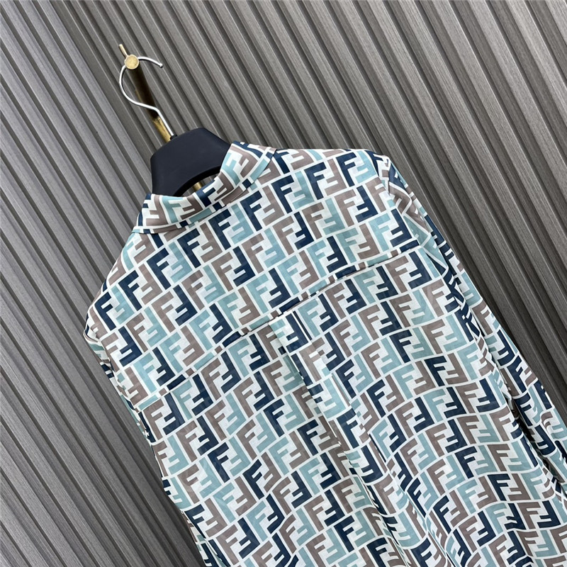 F**di see-through printed shirt