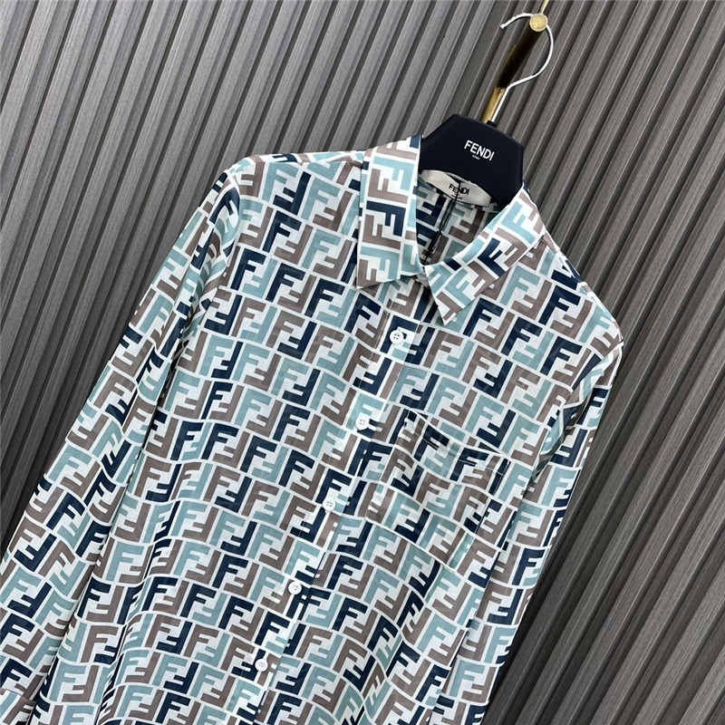 F**di see-through printed shirt