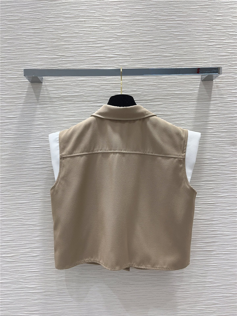 louis vuitton LV sleeveless top vest + skirt suit