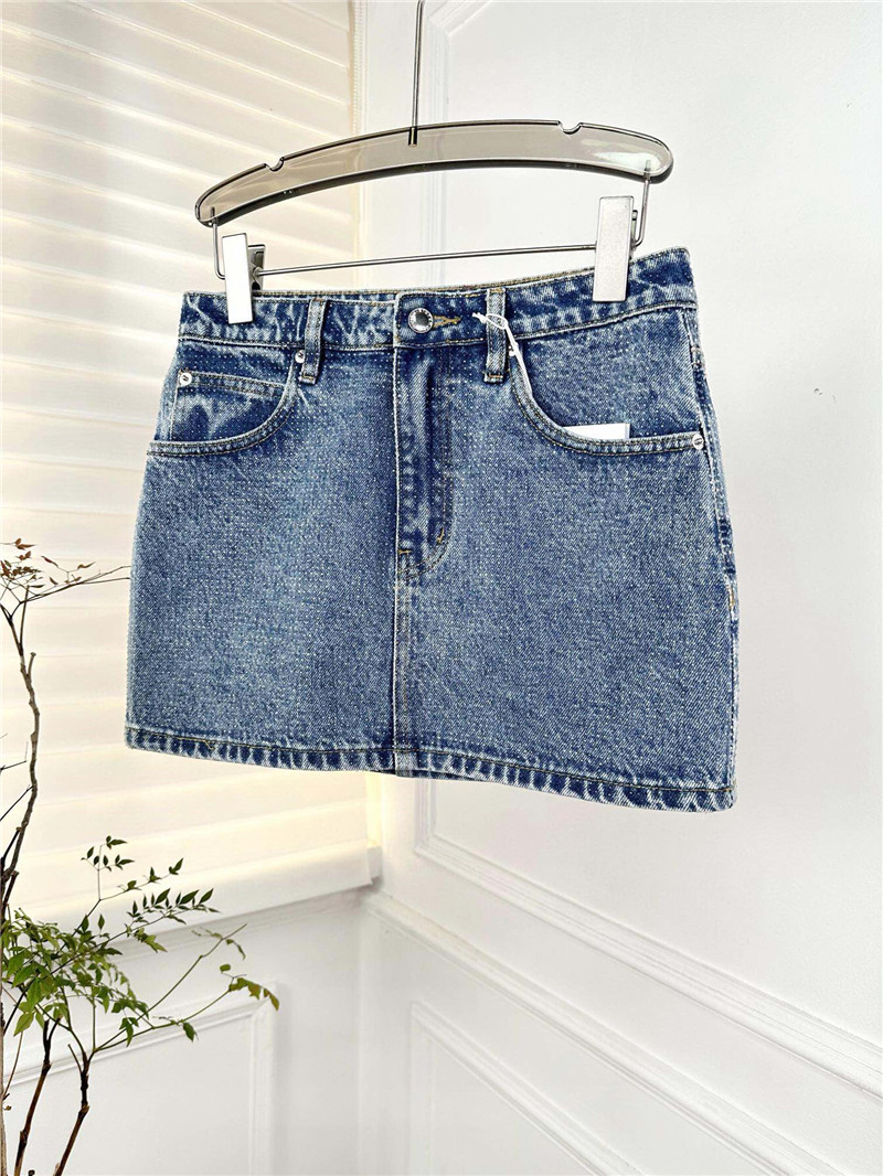 A1exa*der wang denim mini skirt