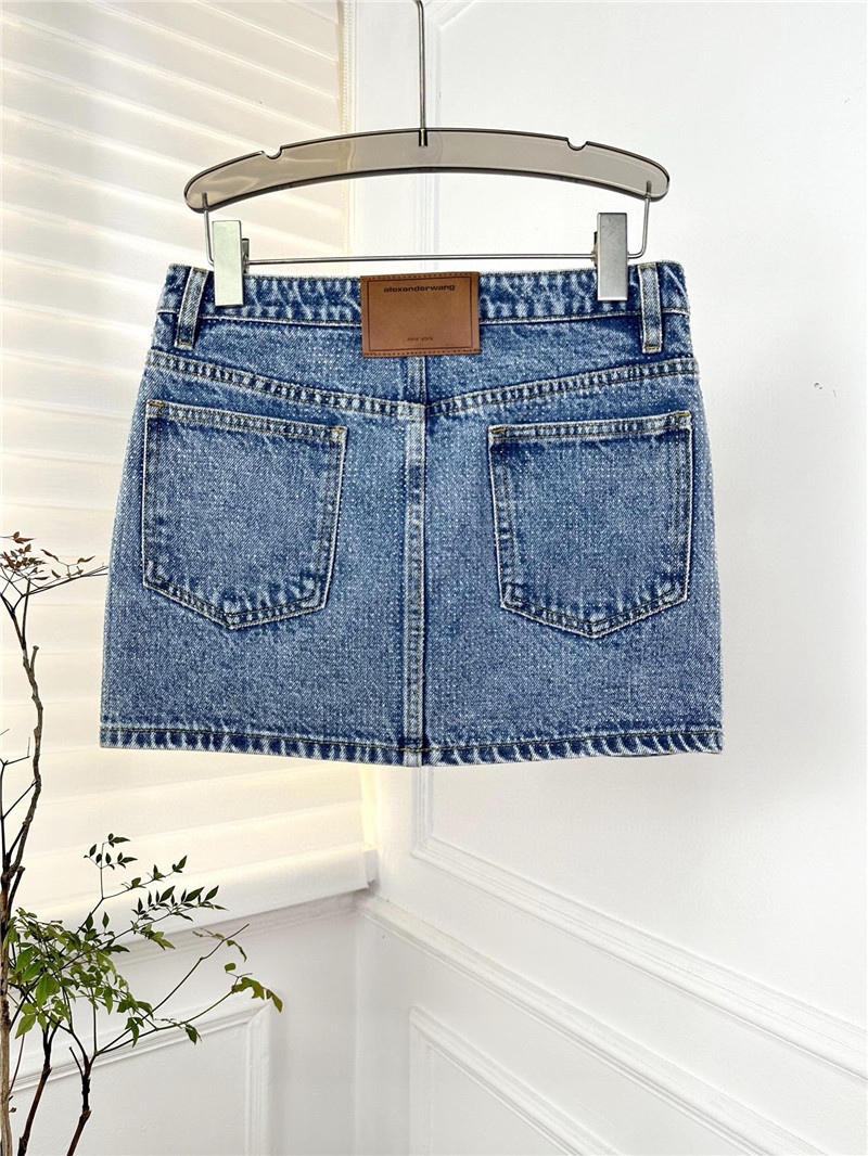 A1exa*der wang denim mini skirt