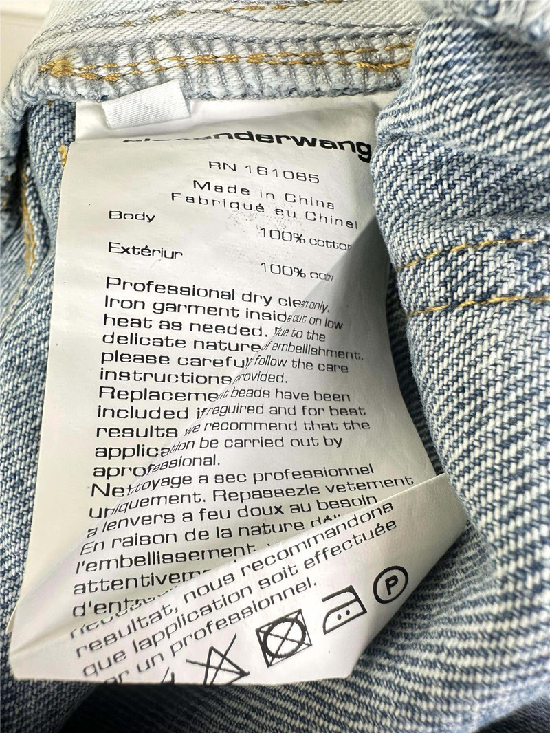 A1exa*der wang denim mini skirt