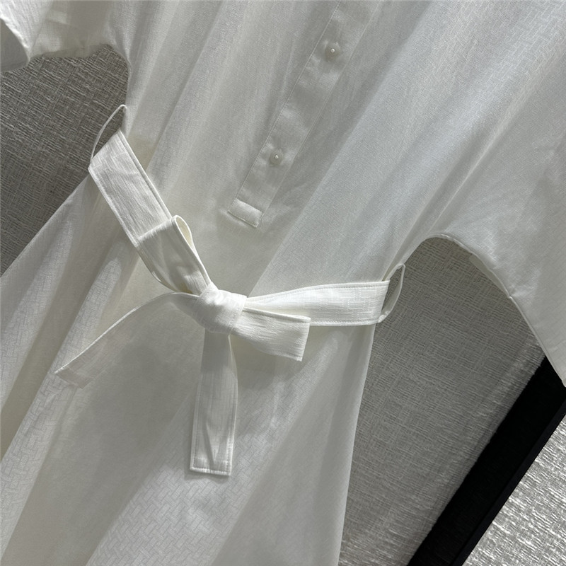 H**me5 h dark pattern jacquard small stand collar dress