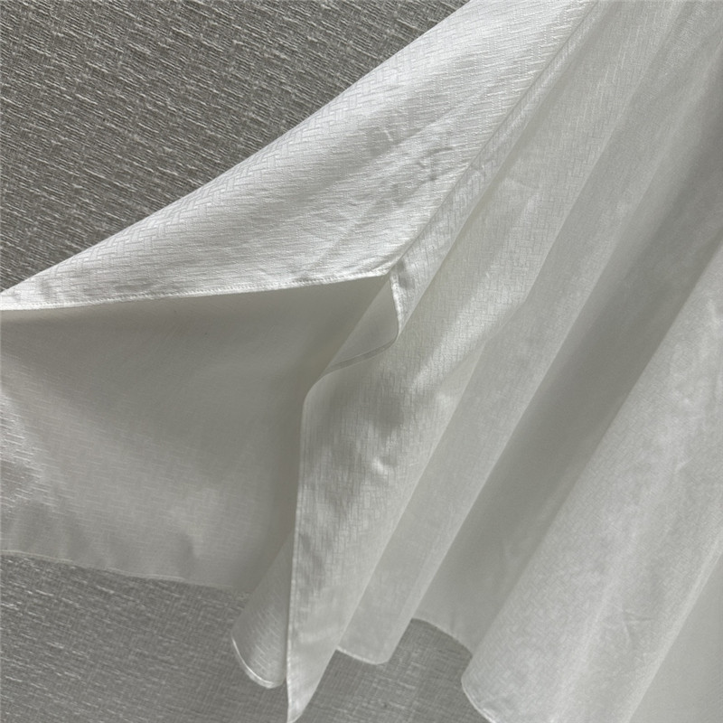 H**me5 h dark pattern jacquard small stand collar dress