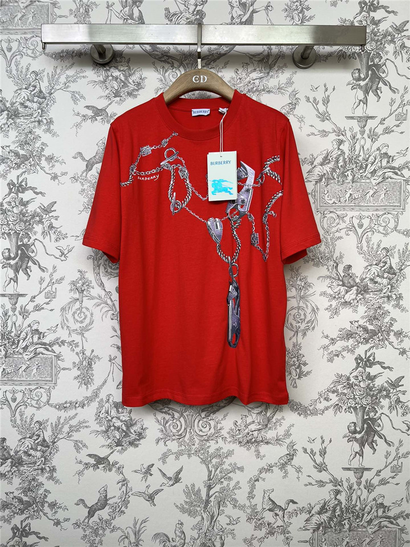 Burberry Boxy Knight Hardware Cotton T-shirt