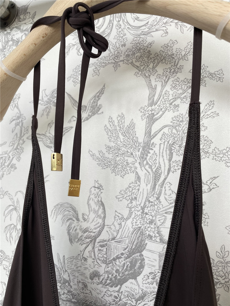 celine new summer halterneck swimsuit