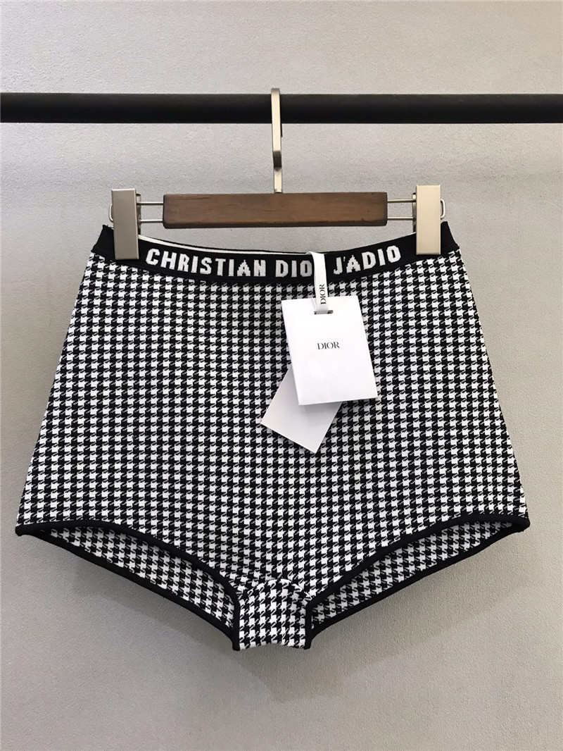 D10r classic houndstooth cross-over swimsuit with straps