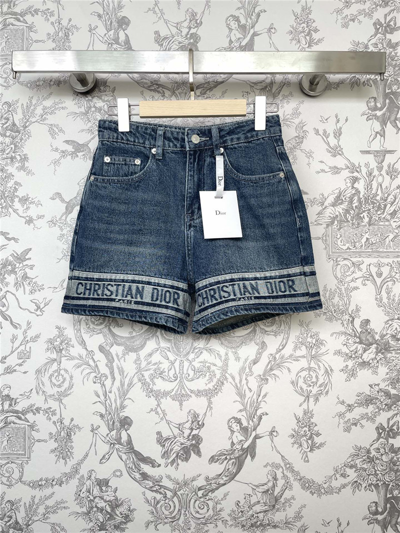 dior new early autumn denim shorts
