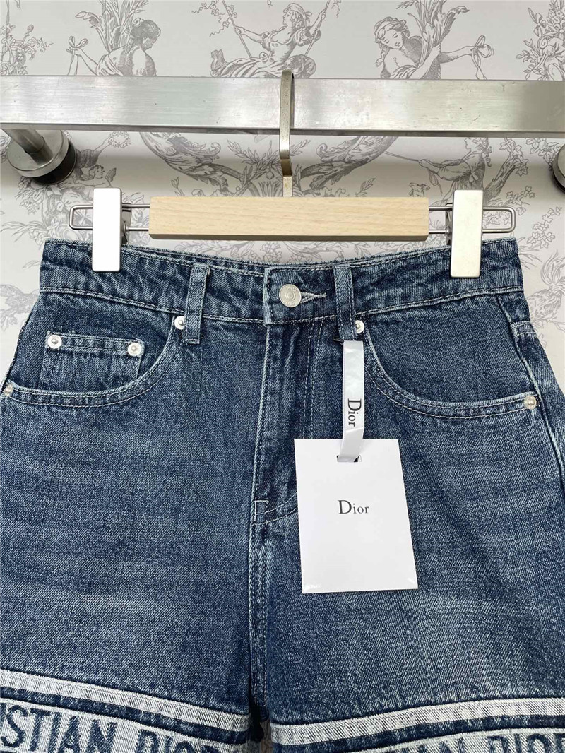 dior new early autumn denim shorts