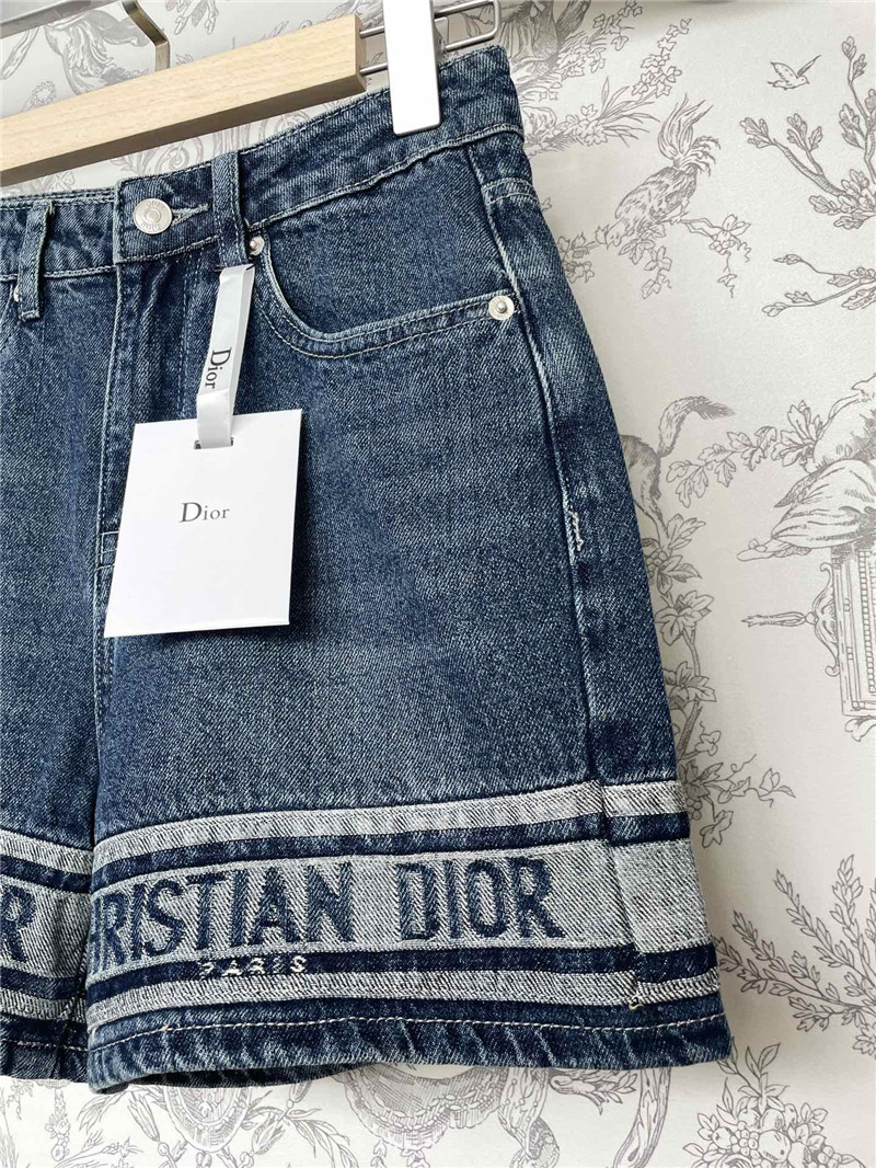 dior new early autumn denim shorts