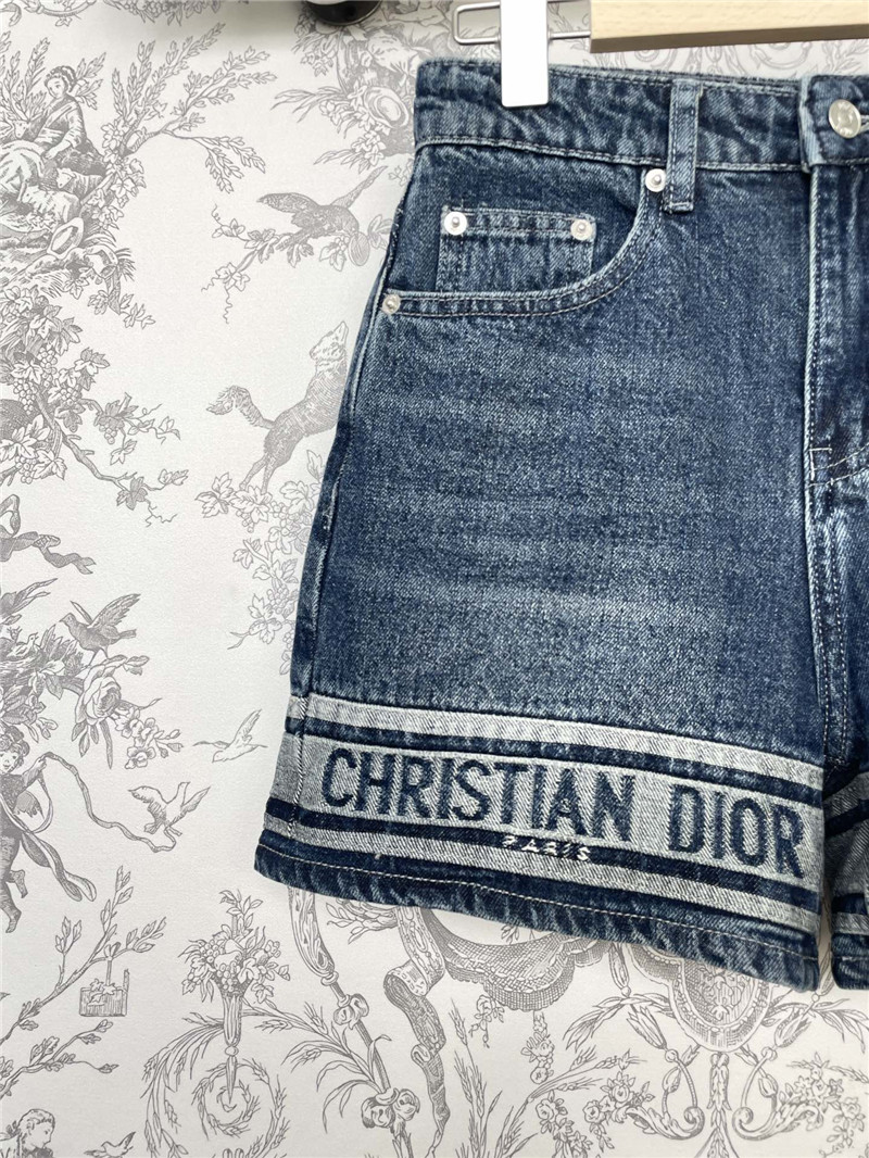 dior new early autumn denim shorts