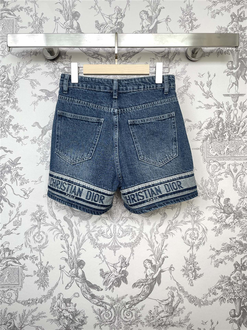 dior new early autumn denim shorts