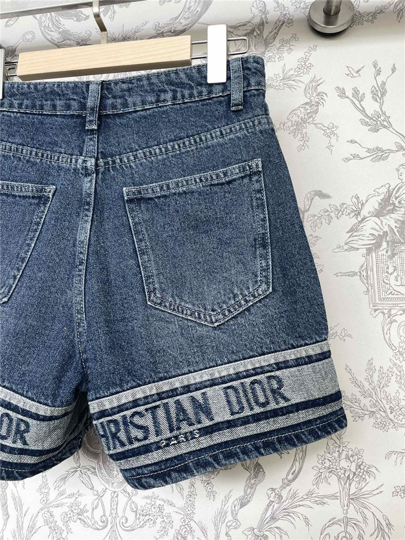 dior new early autumn denim shorts