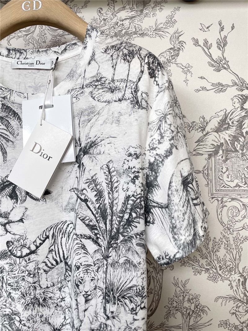 Dior new animal Rui series T-shirt