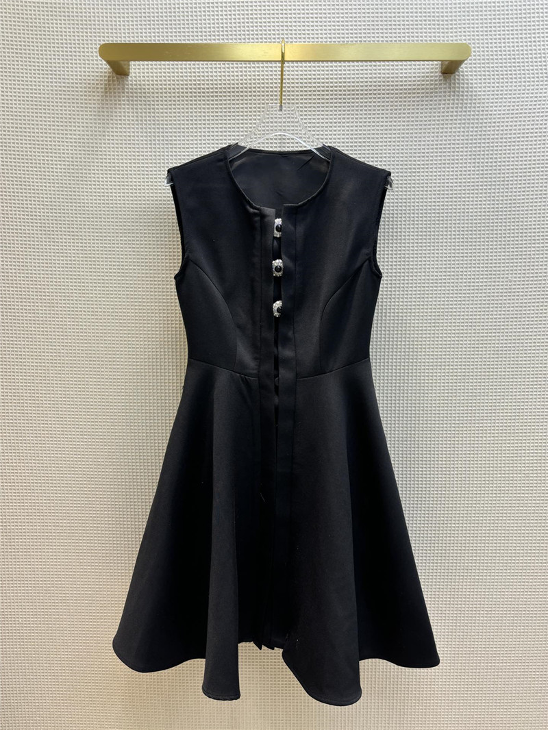 louis vuitton LV gem-encrusted button-embellished dress