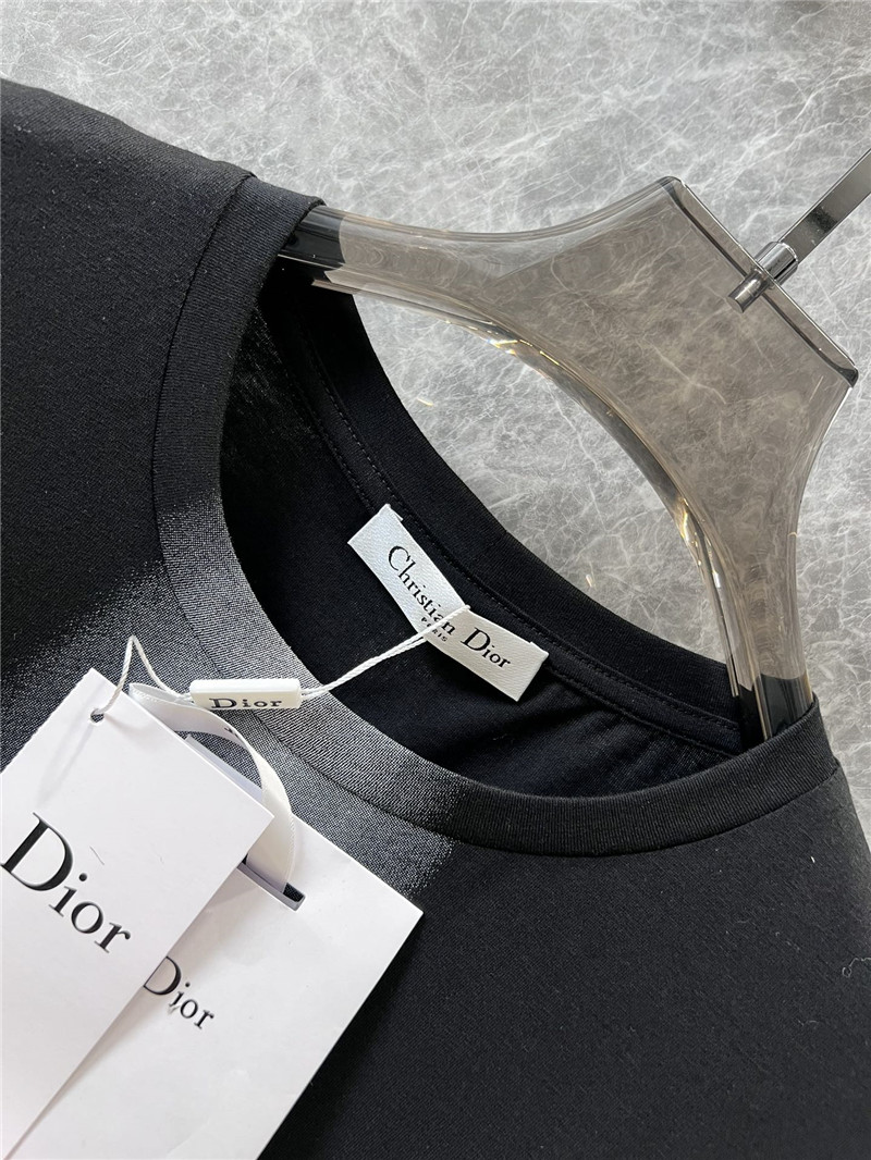 D10r eiffel tower printed round neck short-sleeved t-shirt