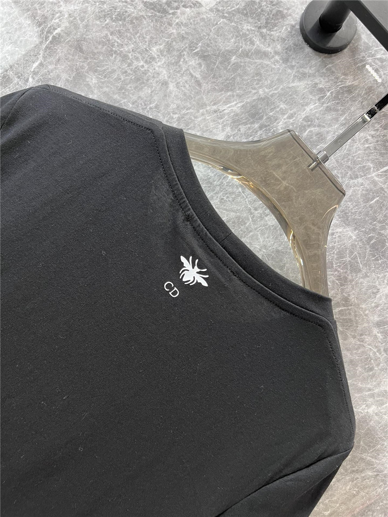 D10r eiffel tower printed round neck short-sleeved t-shirt