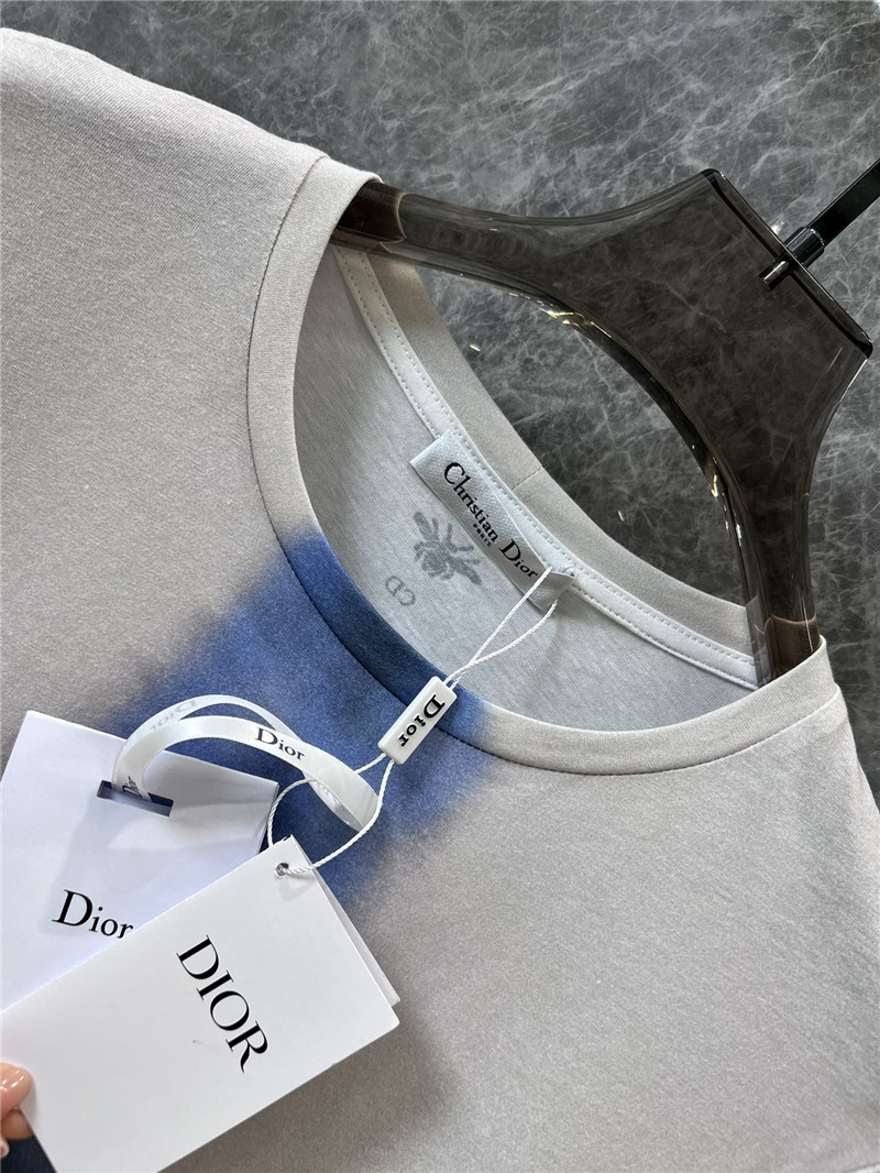 dior Eiffel Tower printed round neck short-sleeved T-shirt