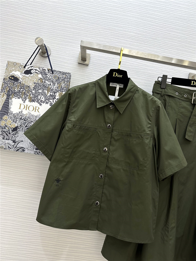 dior short loose shirt