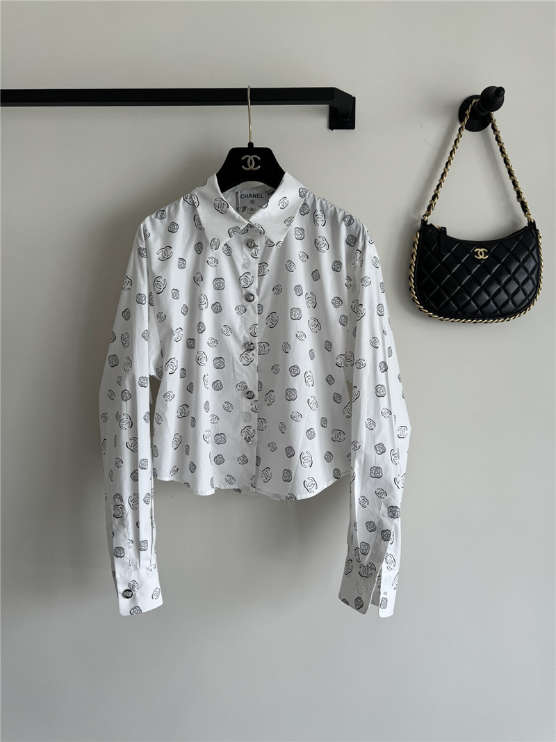 Chanel new camellia shirt