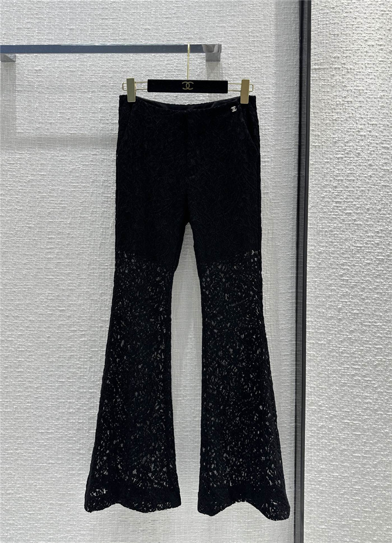 Chanel water soluble lace bell bottoms