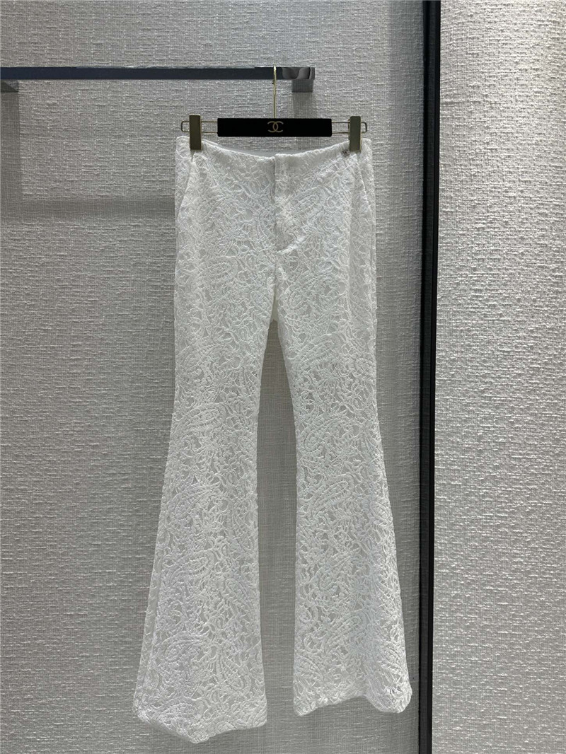 Chanel water soluble lace bell bottoms