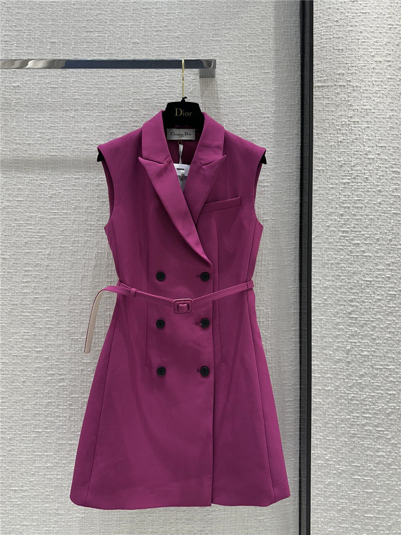 dior new double breasted vest dress