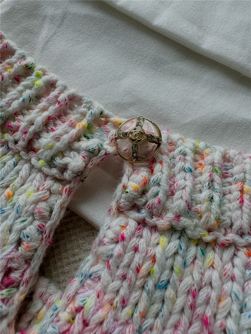 Chanel Pink Striped Knitted T-Shirt