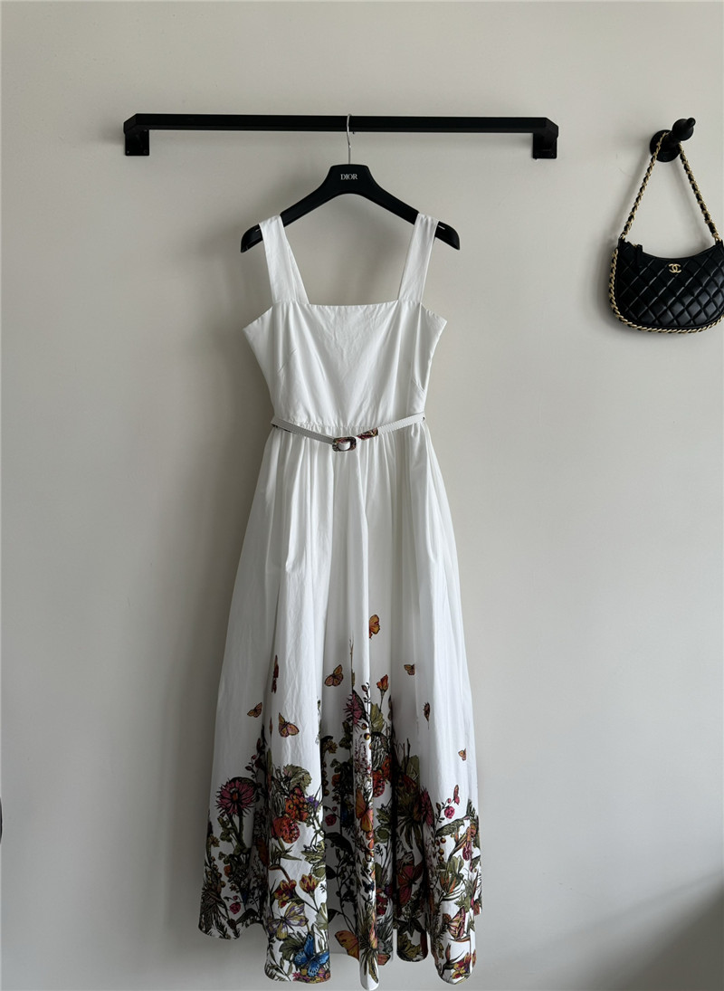 D10r colorful garden print long skirt