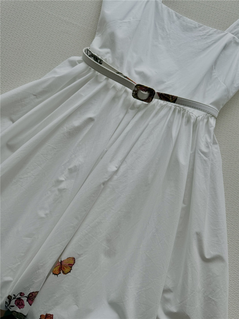 D10r colorful garden print long skirt